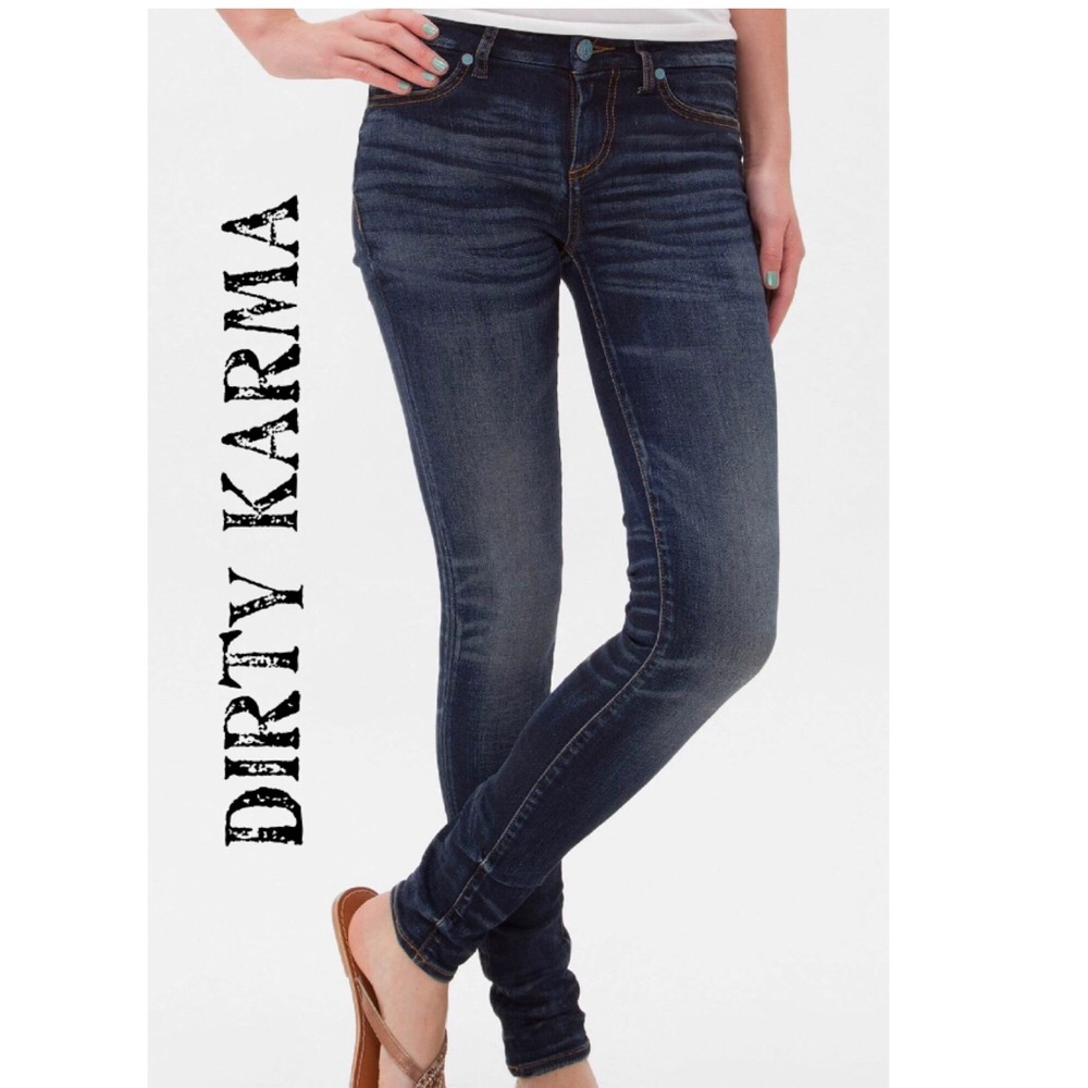 Dirty Karma La Jolla Skinny Stretch Legging Blue Jeans Jeggings SZ 25 EUC